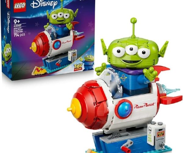 LEGO Disney ve Pixar Oyuncak Hikayesi Pizza Gezegeni Roketli Uzaylı 43307-9 Yaş ve Üzeri Çocuklar için Roket Makinesi ve Sürpriz Detaylar İçeren Yaratıcı Oyuncak Yapım Seti, Hediye Fikri (714 Parça)
