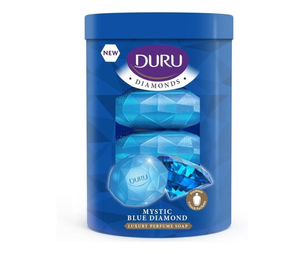 🛍️ DURU Diamonds Mystic Blue Sabun, 90Gramx4