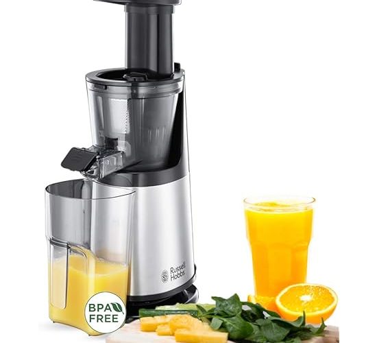 Russell Hobbs 25170-56 Yavaş Meyve Sıkacağı, 3 Süzgeç Ek Parçası (İnce, Kaba ve Dondurulmuş Meyveler), Siyah