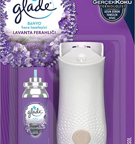 (%36.44) Glade Banyo Lavanta Ferahlığı Hava Tazeleyici 10 mL & Otomatik Sprey Cihazı