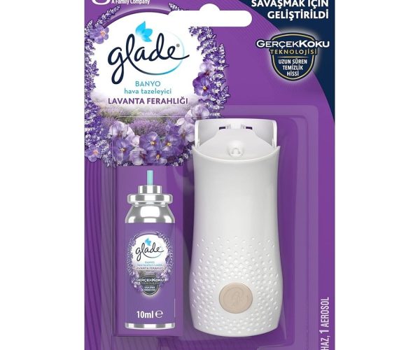 🛍️ Glade Banyo Hava Tazeleyici Cihaz ve Yedek Lavanta Ferahlığı 10 ml