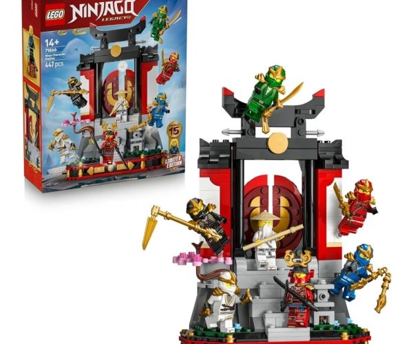 LEGO NINJAGO Ninja Karakteri Sergileme Modeli 15. Yıl Dönümü 71866-14 Yaş ve Üzeri Çocuklar için 8 Minifigür İçeren Dekoratif Sergileme Oyuncak Yapım Seti, Yaratıcı Hediye Fikri (447 Parça)