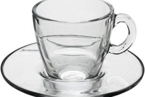 Pasabahce Aqua Service Kahve Fincanı, Tabak, Cam, Şeffaf, 12 Parça, 8693357273153, Standart — %77 İndirim