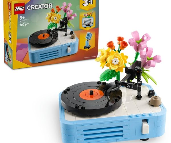LEGO Creator 3ü 1 Arada Çiçekli Pikap 31172-8 Yaş ve Üzeri Kız ve Erkek Çocuklar için Radyo ve Mikrofona Dönüşebilen Yaratıcı Oyuncak Yapım Seti, Müzik Oyuncakları Yaratıcı Hediye Fikri (366 Parça) LEGO Creator