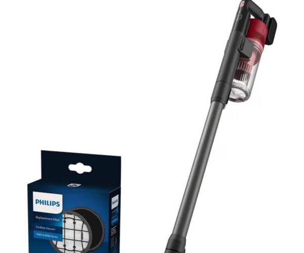Philips 6000 Serisi Kablosuz Dikey Süpürge, PowerCyclone 11 (XC6552/01) ve Philips Orijinal Yedek Filtre – Kablosuz Süpürge 6000, 7000 ve 8000 Serisi ile Uyumlu (XV1681/01)