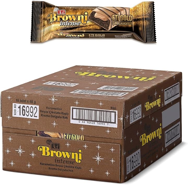 (%23.35) Eti Browni Intense Gold Çikolatalı Kek 48 g x 16 Adet