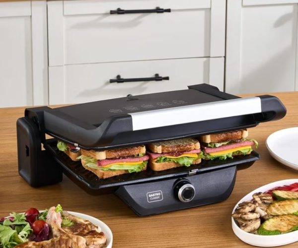 Karaca Gastro Classic Izgara ve Tost Makinesi Matte Black 6 Dilim Kapasiteli
