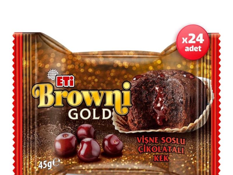 Eti Browni Gold Vişne Soslu Çikolatalı Kek 45 g x 24 Adet