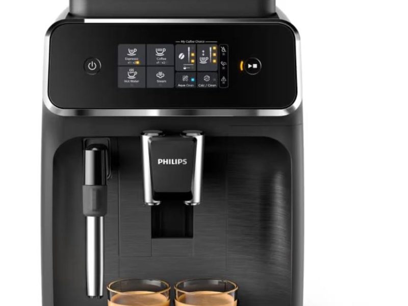 Philips 2200 Serisi Tam Otomatik Espresso Makinesi, Dokunmatik Ekran, Klasik Süt Köpürtücü, 2 İçecek, EP2220/10