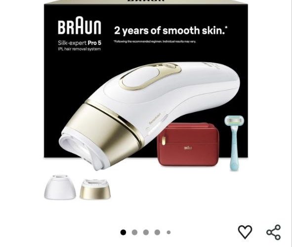 Firsat: Braun IPL Silk expert Pro 5, Evde Lazerle Tüy Alma, Çanta, Gillette Venus, 2 Başlık, PL5221