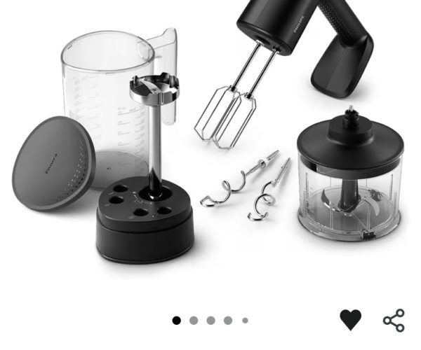 💥Philips 5000 Serisi Güçlü El Mikser Seti 500W, El Blender Aparatı, Doğrayıcı Aparatı – 3.474₺