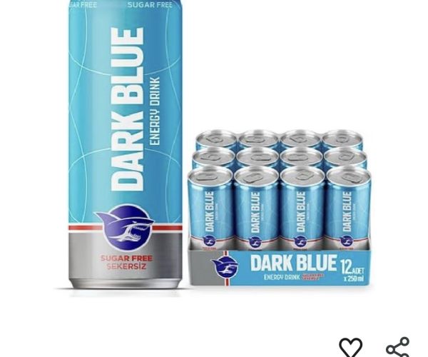 Dark Blue Şekersiz Enerji İçeceği 250 ml 12’li