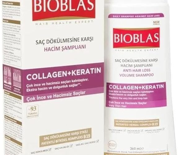 (%35.57) Bioblas Saç Dökülmesine Karşı Collagen ve Keratin İçeren Hacim Şampuanı (360 ml)