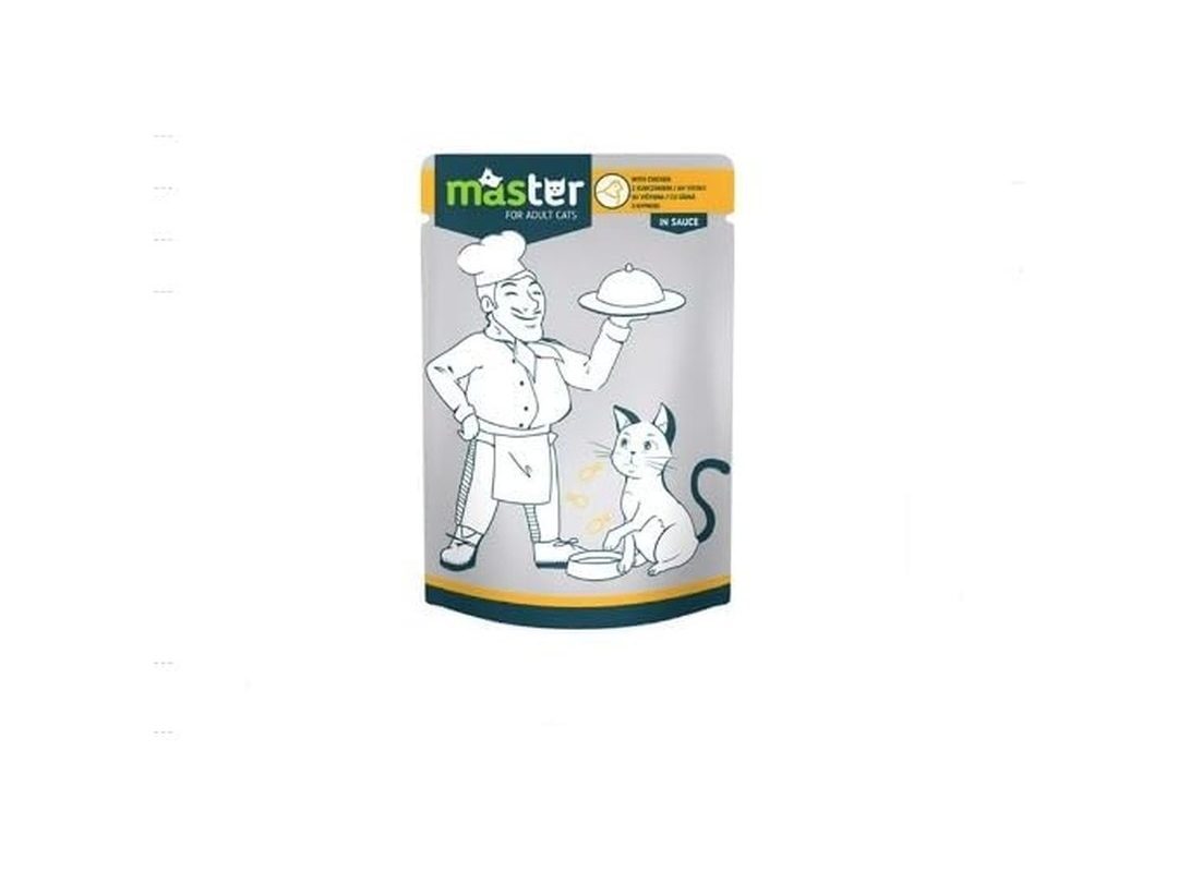 🛍️ Master Tavuk Etli Pouch Kedi Maması, 80 Gr, 24 Adet