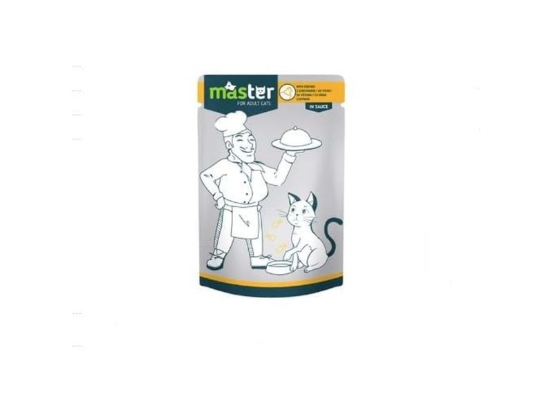 🛍️ Master Tavuk Etli Pouch Kedi Maması, 80 Gr, 24 Adet