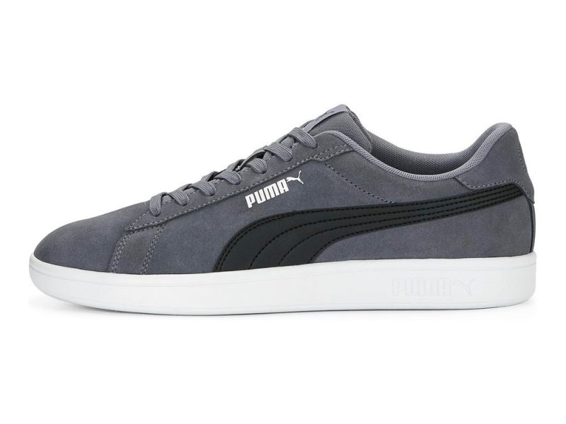 Puma Smash 3.0 Sneakers Unisex Yetişkin Spor Ayakkabı, PUMA Black-PUMA White, 40