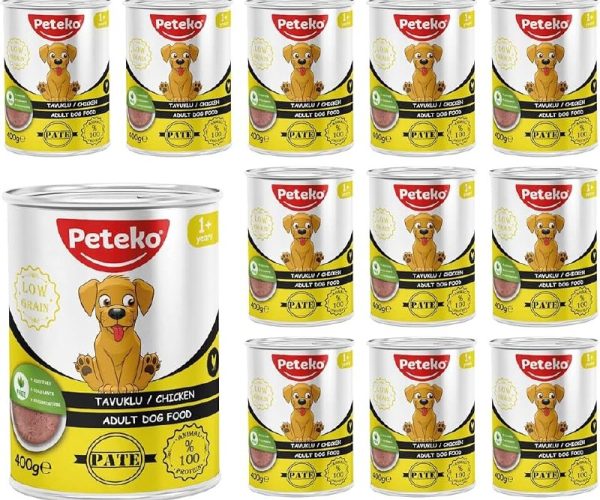 Yetişkin Köpek Tavuklu Pate 400 Gr x 12 adet