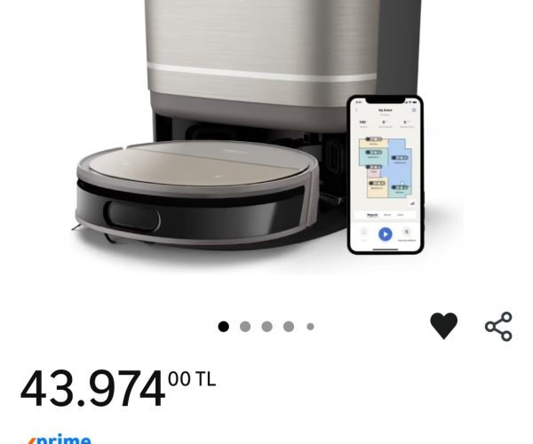 💥Philips HomeRun 9000 Serisi Robot Süpürge, Islak ve Kuru Temizlik, Bakterilere Karşı%99.9 Etkili, Yüksek Emiş Gücü – 43.974₺