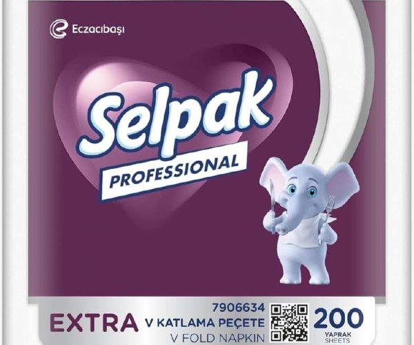 Selpak Prof Pro Ekstra 200×24 V Kat.Peçete