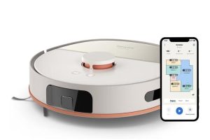 Philips HomeRun 5000 Serisi Robot Elektrikli Süpürge, Çift Döner Mop, Süpürme ve Paspas, 10.000Pa Emiş Gücü, Lazer Çizgi Navigasyon, HomeRun Uygulaması, İpek Beji (XU5000/20)