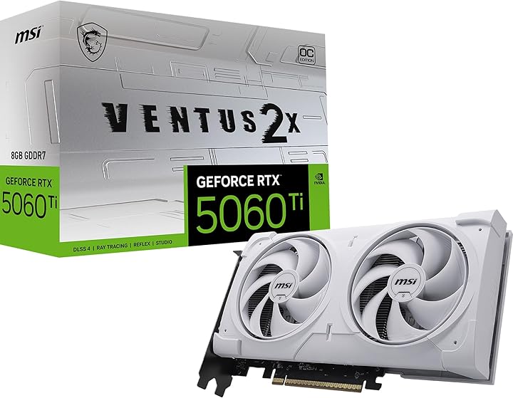 (%10) MSI GEFORCE RTX 5060 TI 8G VENTUS 2X OC WHITE PLUS — %10 İndirim