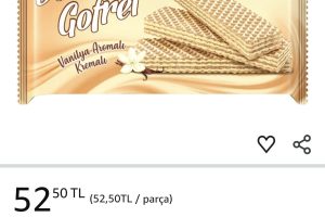 ÜLKER Vanilya Kremalı Gofret, 220 Gr