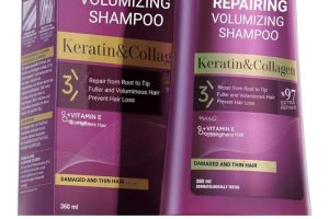 Bioblas Kolajen & Keratin Şampuan – Saç Dökülmesine Karşı, Onarıcı ve Dolgunlaştırıcı Etki, Bitkisel Kompleks B19, 360 ml