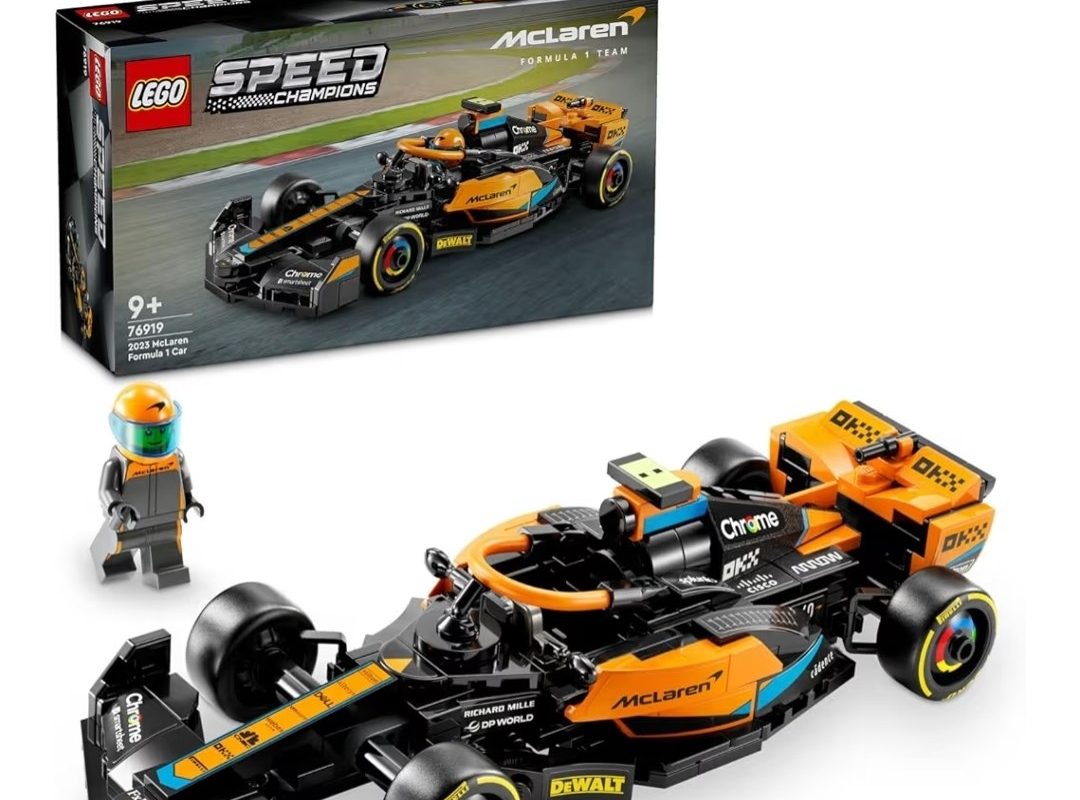 LEGO Speed Champions 2023 McLaren Formula 1 Yarış Arabası Set 76919 – 9 Yaş ve Üzeri Kız ve Erkek Çocukları için Koleksiyonluk Oyuncak Model Yapım Seti, Çocuk Doğum Günü Hediyesi Fikri (245 Parça