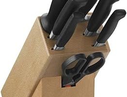 Zwilling Four Star 8 Parça Blok Bıçak Seti Doğal Ahşap Bloklu, Paslanmaz Çelik Ve Ahşap, Siyah — %22 İndirim | Amazon TR Fırsatı