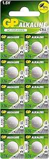 GP Batteries GPA76 Lr44 Düğme Pil, 1.5 volts, Gri