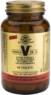 SOLGAR FORMULA VM-75 MULTINUTRIENT SYSTEM TABLET ÇOKLU BESİN SİSTEMİ İÇEREN TAKVİYE EDİCİ GIDA 60 tablet