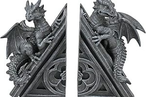 Design Toscano Gotik Kale Ejderhası Şeklinde Kitap Desteği, Ölçüler: 12,5 x 4 x 20,5 cm — %42 İndirim | Amazon TR Fırsatı