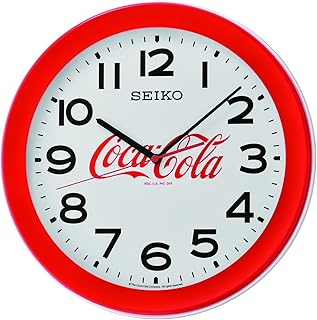 Seiko duvar saati, plastik, kırmızı, 36,8 x 36,8 x 4,3
