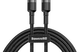 Baseus Cafule, 3.0 A USB-C & USB-C Şarj & Data Aktarımı Kablosu, Flash/Hızlı Şarj, 1 Metre, Gri/Siyah, CATKLF-GG1 — %25 İndirim | Amazon TR Fırsatı