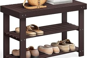 SONGMICS Ayakkabı Rafı Tezgahı, 3 Katmanlı Bambu Ayakkabı Depolama Düzenleyici, Giriş Tezgahı, 250 lbs’ye kadar tutar, 25 x 27,6 x 40,8 cm, Giriş Yolu Banyo Yatak Odası için, Kahverengi ULBS04Z — %35 İndirim | Amazon TR Fırsatı