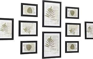 SONGMICS Resim Çerçevesi Seti 10’lu, 20 x 25 cm Boyutunda 2 Fotoğraf, 13 x 18 cm Boyutunda 4 Fotoğraf, 10 x 15 cm Boyutunda 4 Fotoğraf, Siyah — %22 İndirim | Amazon TR Fırsatı