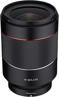ROKINON AF 35 mm F/1.4 otomatik odaklama için geniş açılı Full Frame Sony FE Mount, siyah (IO3514-E)