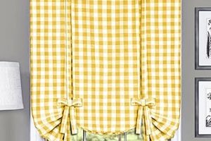 Achim Home Furnishings Buffalo perde tutucu, kareli, 42 x 63 cm, sarı — %39 İndirim | Amazon TR Fırsatı