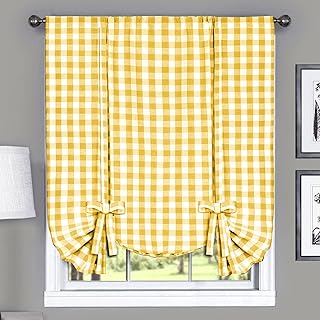 Achim Home Furnishings Buffalo perde tutucu, kareli, 42 x 63 cm, sarı