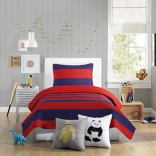 Urban Playground Yorgan Seti, Polyester, Lavelle Kırmızı, QUILT TWIN