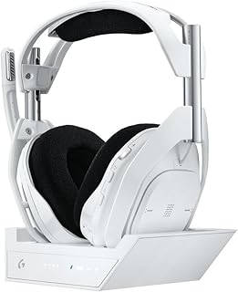 Logitech G ASTRO A50 X LIGHTSPEED Kablosuz Oyuncu Kulaklığı, PLAYSYNC, PRO-G Grafen Ses Sürücüleri, Xbox, PlayStation, PC/Mac ile Uyumlu, Beyaz
