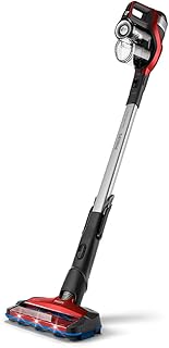 PHILIPS XC7043/01 SpeedPro Max Kablosuz Şarjlı Dik Süpürge, PowerCyclone 8, PowerBlade Dijital Motor ve Üçlü Filtrasyon Sistemi İçerir, Kırmızı