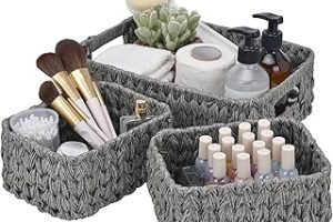GRANNY SAYS Sepetler Depolama Düzenlemek için Hasır, Raflar için 3’lü Saklama Sepetleri, Banyo, Çamaşır Odası için Suya Dayanıklı Hasır Sepet, Sepetler – Gri — %43 İndirim | Amazon TR Fırsatı