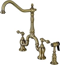 Kingston Brass KS7753ALBS İngiliz Country Köprüsü Mutfak Bataryası, Antik Pirinç — %40 İndirim | Amazon TR Fırsatı