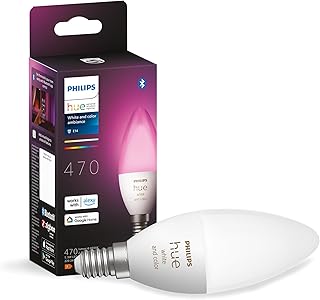 Philips Hue 5.3W Renkli Akıllı B39 E14 Led Ampul, Bluetooth Özellikli