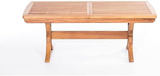 ReHome Lotus 200(+50) x 100 x 76 cm İroko Dikdörtgen Açılabilir Masa