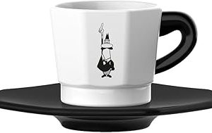 Bialetti – 4’lü Espresso Fincan Seti – Sekizgen Tasarım – Siyah Beyaz Karma Renk – Porselen — %34 İndirim | Amazon TR Fırsatı