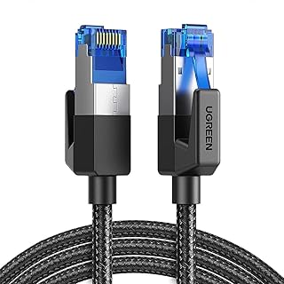 Ugreen Cat8 25Gbps 2000Mhz Örgülü Ethernet Kablosu 1.5 Metre