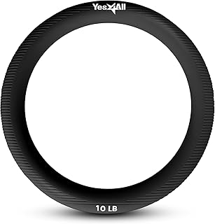Yes4All Power Ring jimnastik halkası 4,5 kg, ağırlık halkası, ağırlıklı halka, yoga, aerobik, evde fitness, merkez bölgesi antrenmanı için