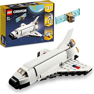 LEGO Creator Uzay Mekiği 31134-6 Yaş ve Üzeri Çocuklar İçin Astronot ve Uzay Gemisi Modelleri İçeren Yaratıcı Oyuncak Yapım Seti (144 Parça)